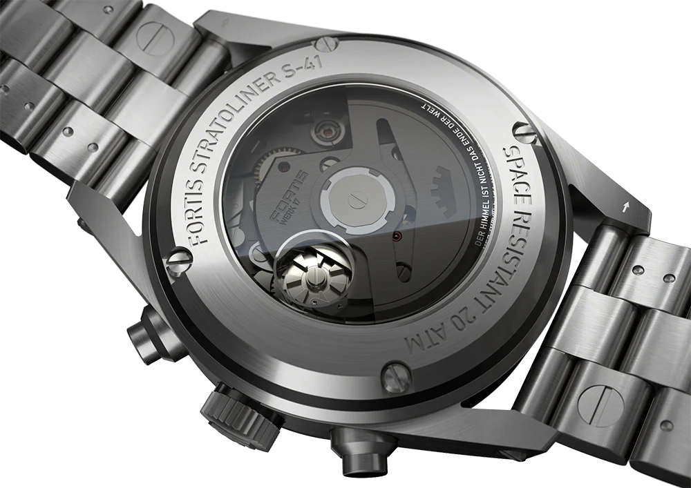 Fortis Stratoliner S-41 White Dust Bracelet - Image 3