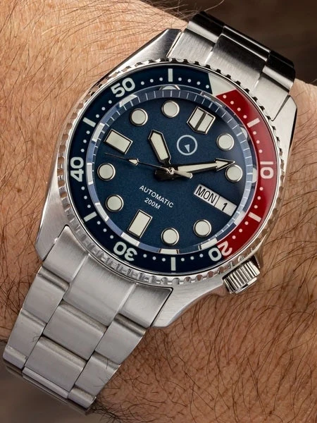 Islander Watch 38mm Automatic Dive Watch Blue Dial #ISL-49 - Image 6