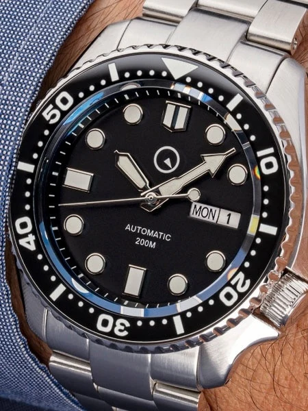 Islander Watch Automatic Dive Watch Black Dial #ISL-02 - Image 5