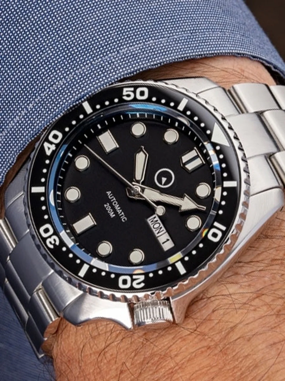 Islander Watch Automatic Dive Watch Black Dial #ISL-02 - Image 6