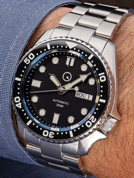 Islander Watch Automatic Dive Watch Black Dial #ISL-02 - Image 7