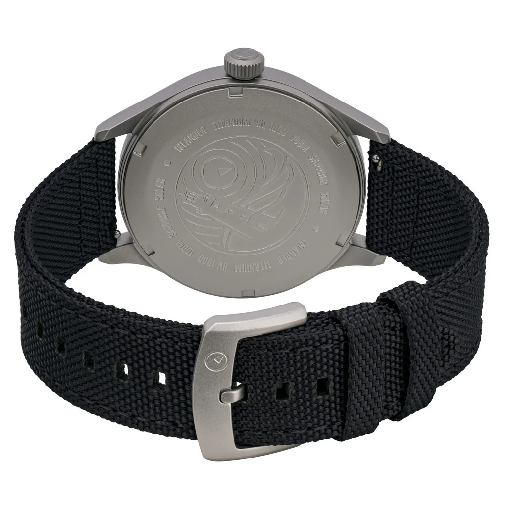Islander Watch Babylon Titanium Solar Field Watch White Dial #ISL-332 - Image 3