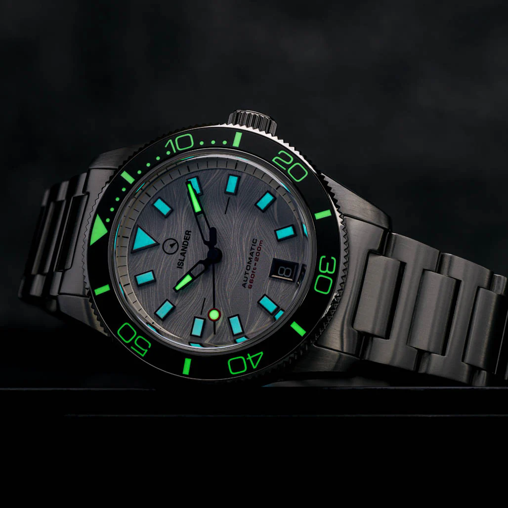 Islander Watch Bayport Automatic Silver-White Wave Dial #ISL-313 - Image 4