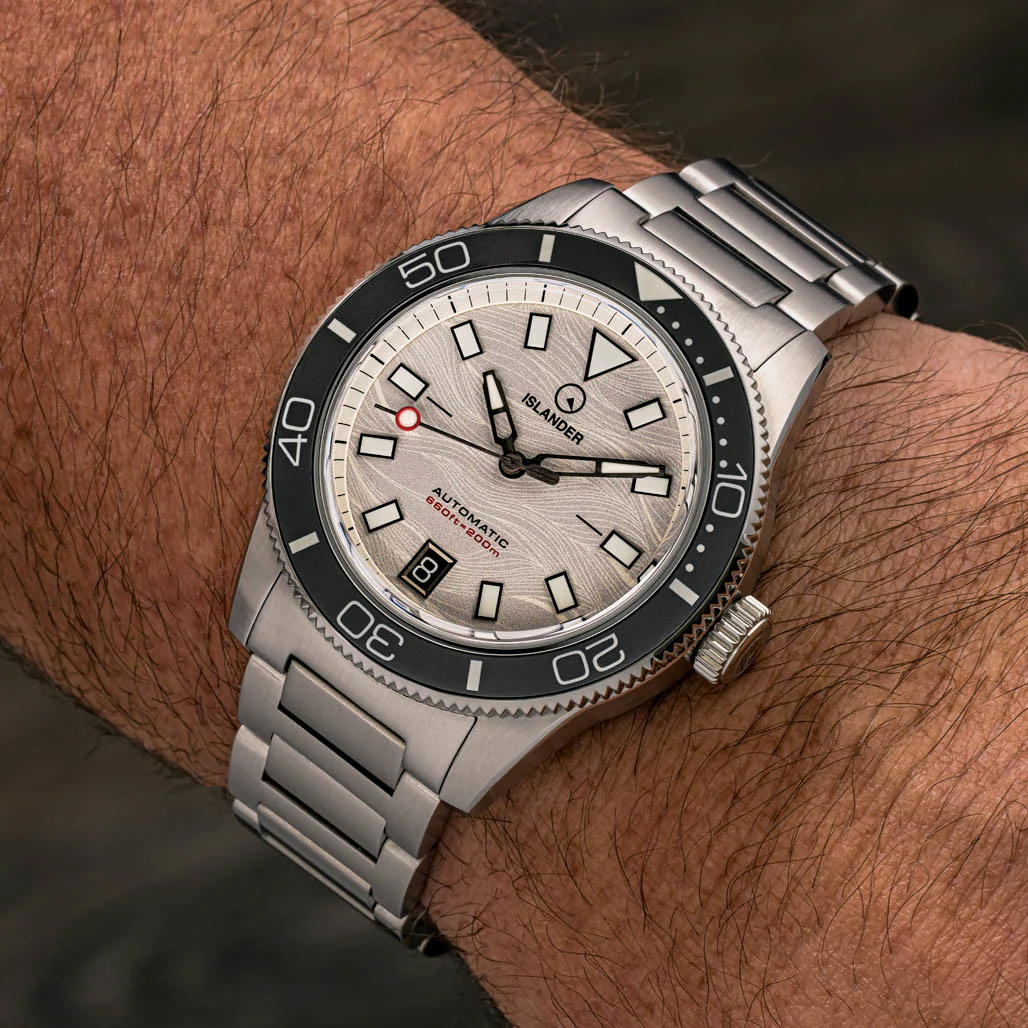 Islander Watch Bayport Automatic Silver-White Wave Dial #ISL-313 - Image 5