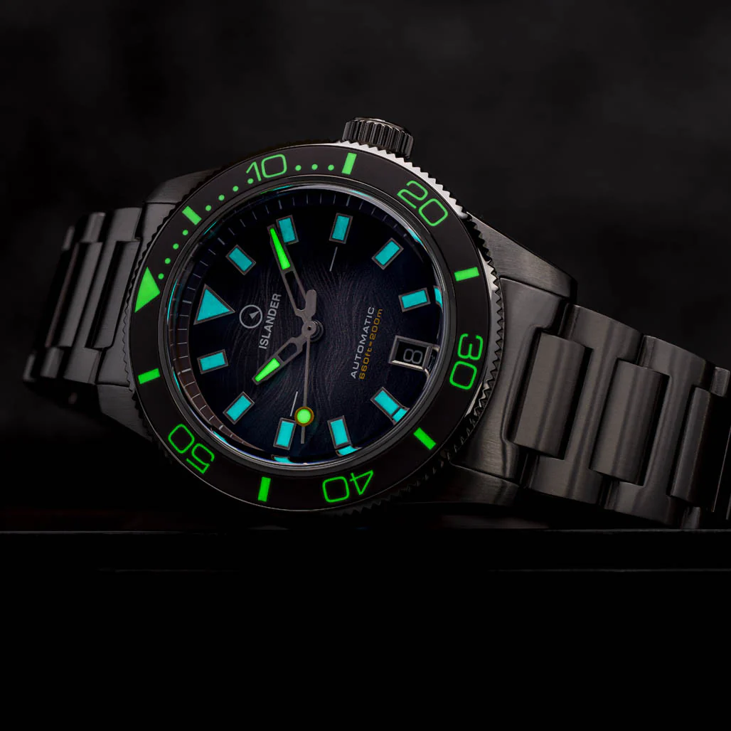 Islander Watch Bayport Automatic Warm Grey Wave Dial #ISL-314 - Image 4