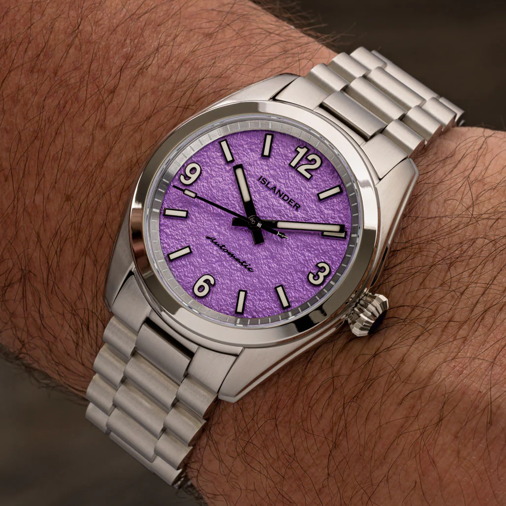 Islander Watch Brookville Calligraphy Edition Lavender Parchment #ISL-321 - Image 7