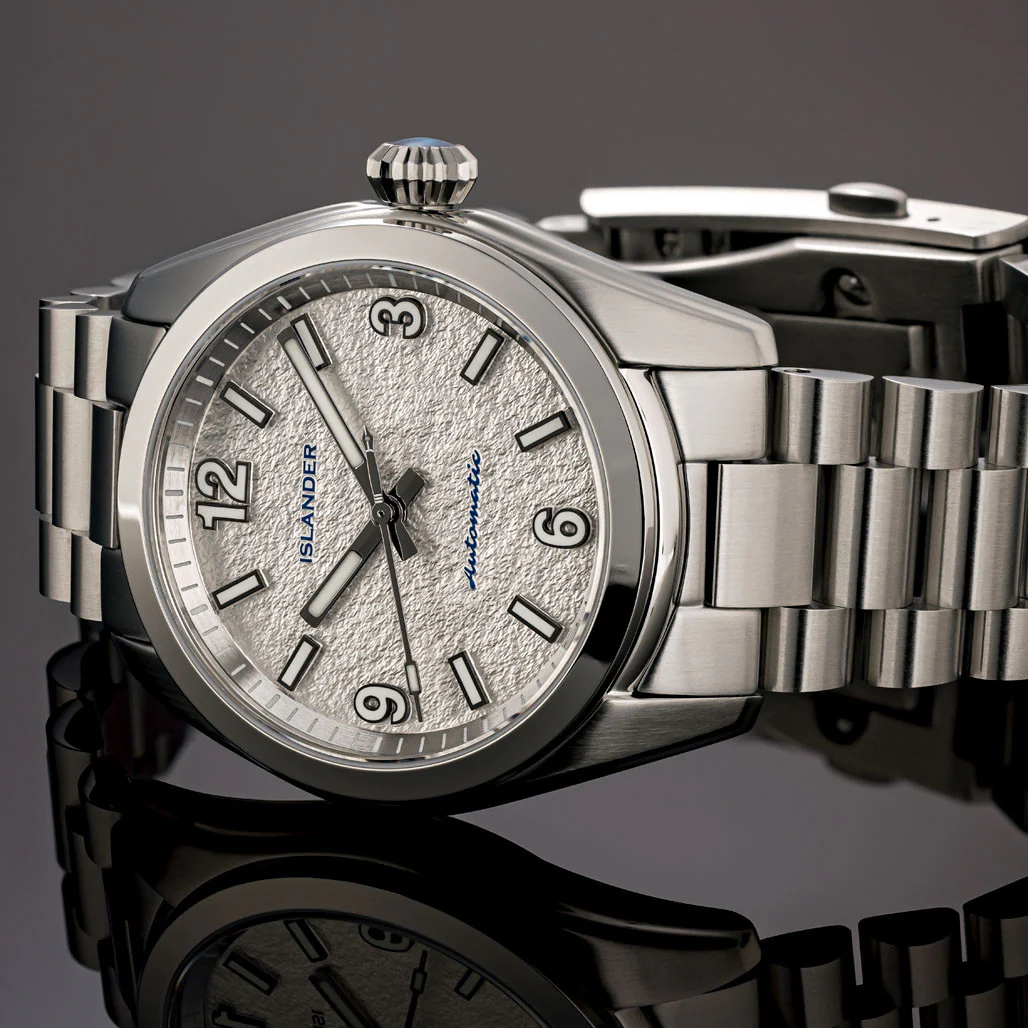 Islander Watch Brookville Calligraphy Edition Silver Parchment #ISL-319 - Image 5