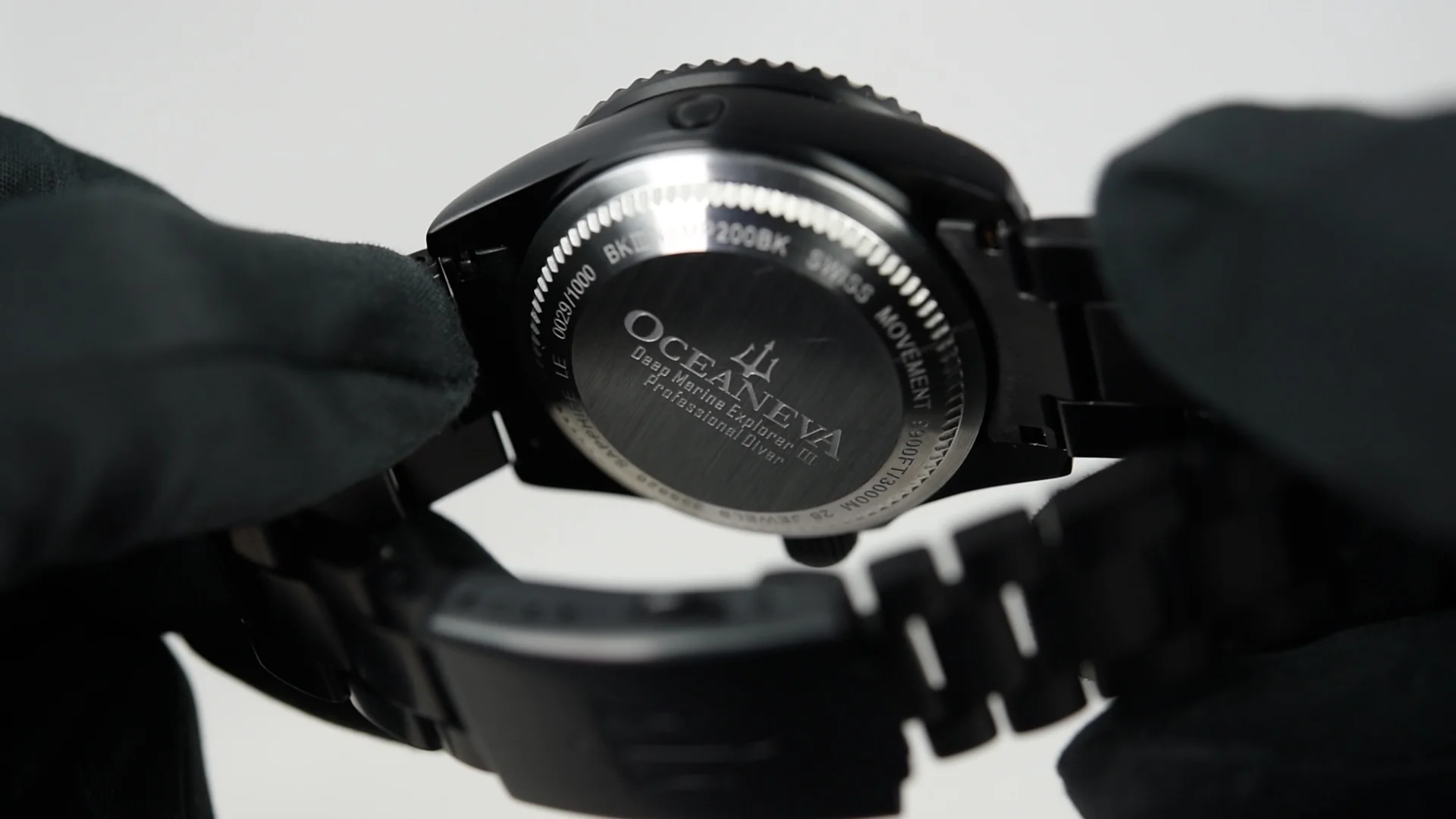 Oceaneva Deep Marine Explorer III Pro Diver BKIIINBMP200BK (Pre-owned) - Image 4