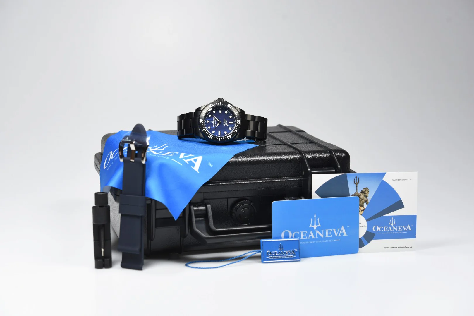 Oceaneva Deep Marine Explorer III Pro Diver BKIIINBMP200BK (Pre-owned) - Image 5
