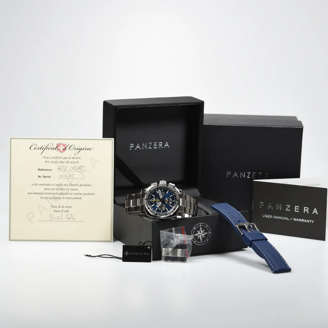 Panzera Aquamarine 45C Chronograph A45C-01BM2 (Pre-owned) - Image 5